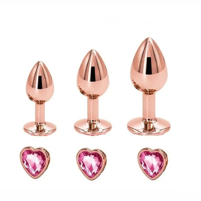 LacyMate™ Rose Gold Tush Stimulator - Set of 3