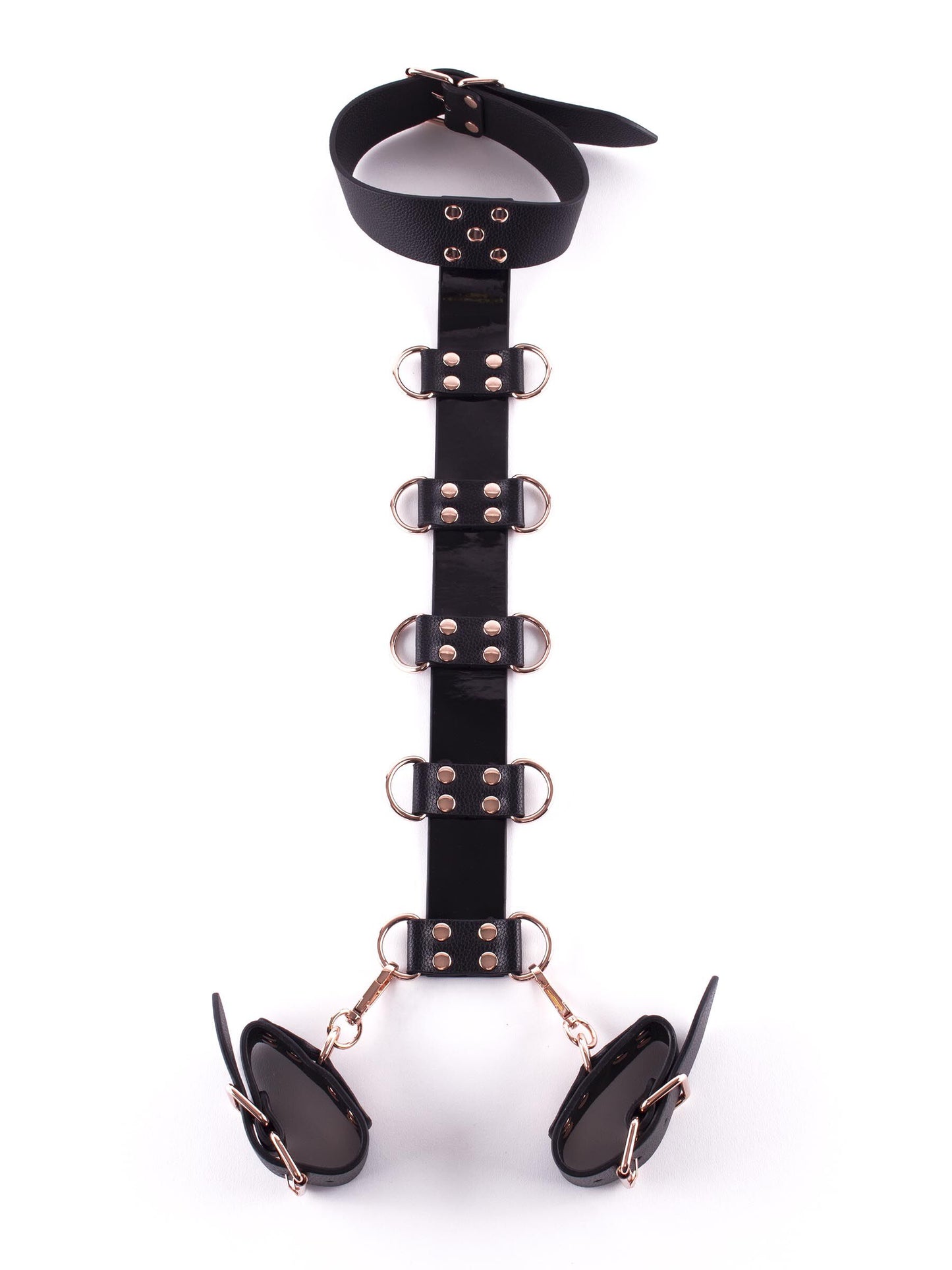 LacyMate™ Signature Faux Leather Neck to Wrist Restraint