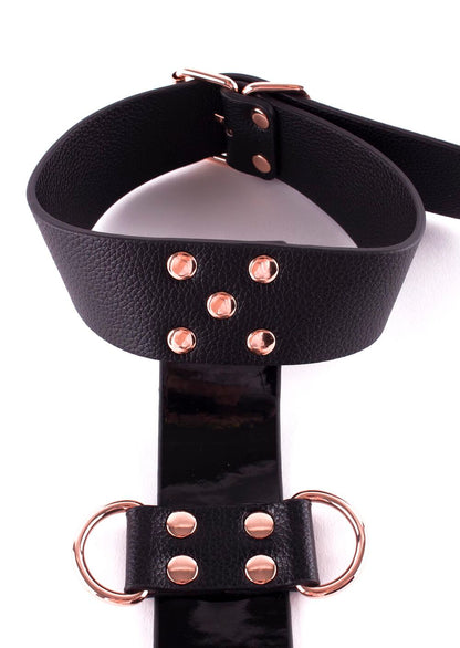 LacyMate™ Signature Faux Leather Neck to Wrist Restraint