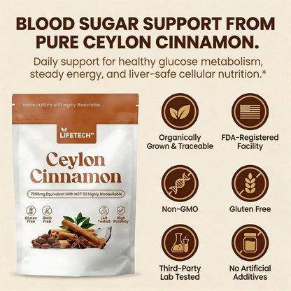 LIFETECH™ Organic Ceylon Cinnamon Powder