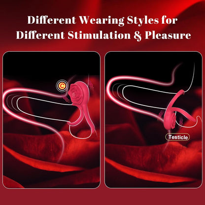 💥 2025 Limited 70% OFF 💦 ROSELINK Suptruck Kiwinet® 3 in 1 Dual Ring Rose Vibrator