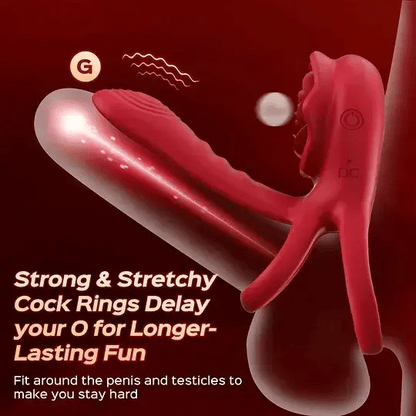 💥4 COLORS Ring-FLORAX 15° Curve Boost & Bloom Cock Ring-4 in 1 Couple Toy Penis Ring