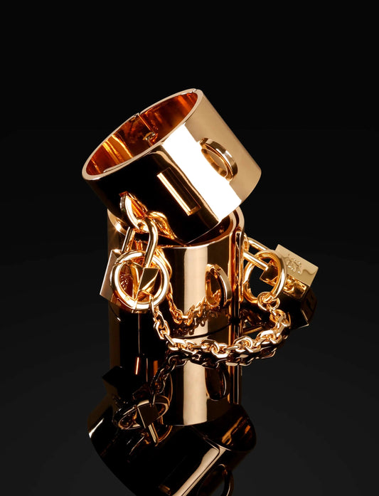 LacyMate™ Chastity Gold Cuffs