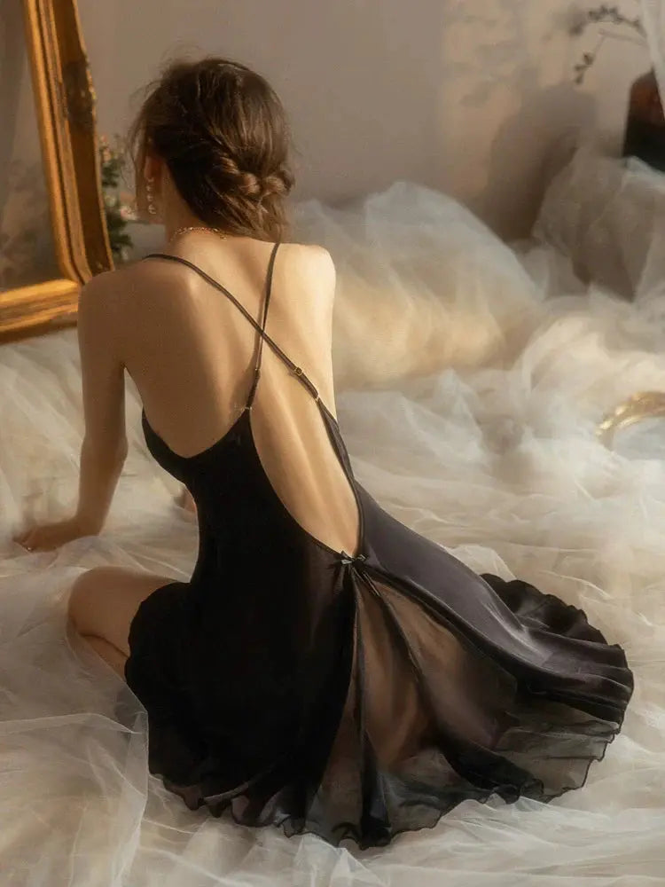 LacyMate™ Julia Sexy Ice Silk Set