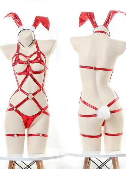LacyMate™ Bunny Crotchless Cosplay Maid Set