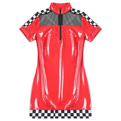 Latex Racer Driver Dress