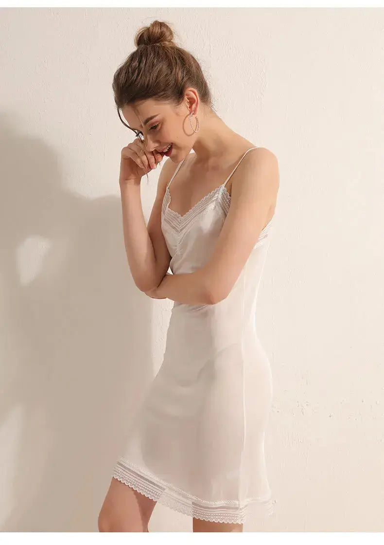 LacyMate™ Premium Mulberry Silk Lace Slip