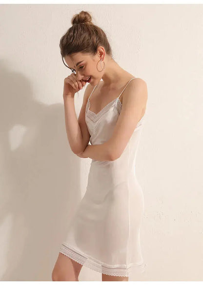LacyMate™ Premium Mulberry Silk Lace Slip