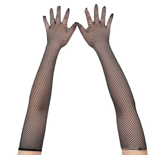 LacyMate™ Fishnet Long Sleeve Gloves
