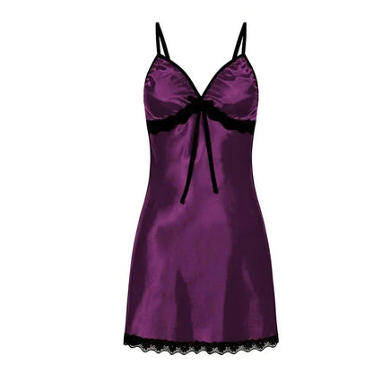 LacyMate™ Plus Size Satin Nightdress