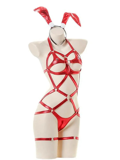 LacyMate™ Bunny Crotchless Cosplay Maid Set