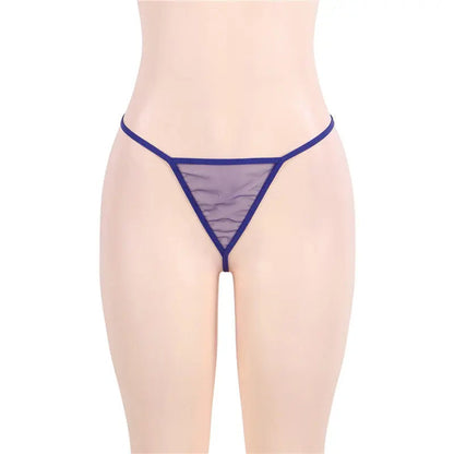 LacyMate™ Plus Size Sheer Blue Babydoll