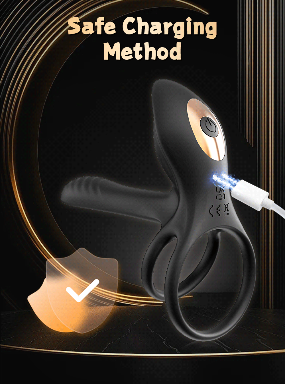 💥2025 Black Rose Ring-FLORAX 15° Curve Boost & Bloom Cock Ring-4 in 1 Couple Toy Penis Ring