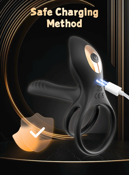 💥2025 Black Rose Ring-FLORAX 15° Curve Boost & Bloom Cock Ring-4 in 1 Couple Toy Penis Ring