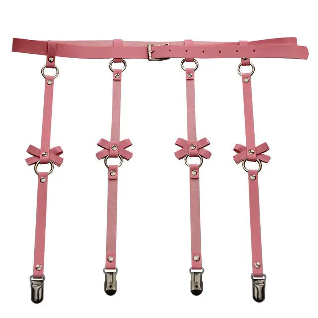 LacyMate™ Bow Leather Garter