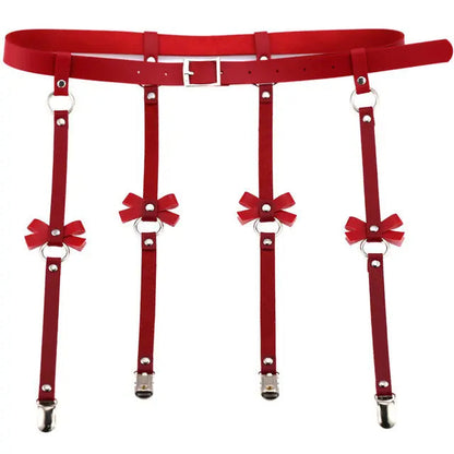 LacyMate™ Bow Leather Garter